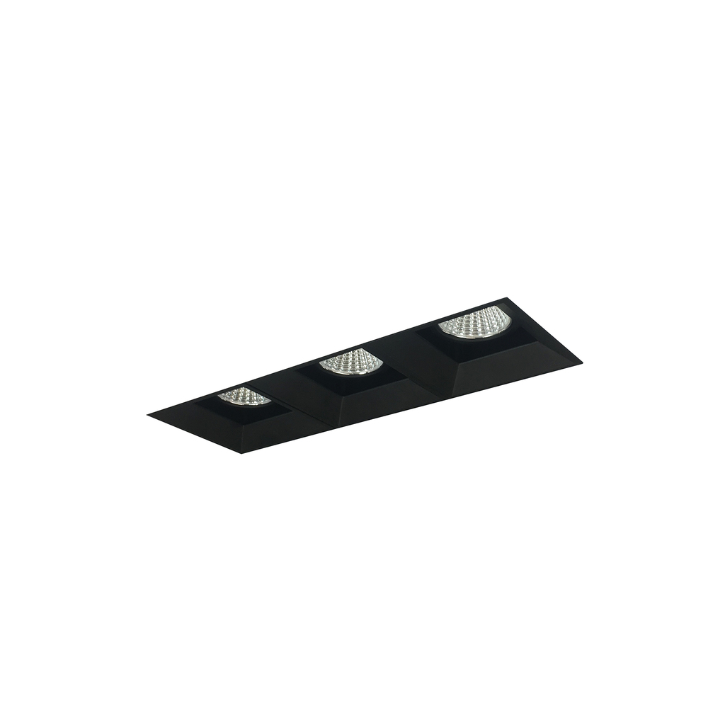 Iolite MLS 3-Head Trimless Reflector Kit, 2700K, 1000lm, Black Fixed Downlt. Trims