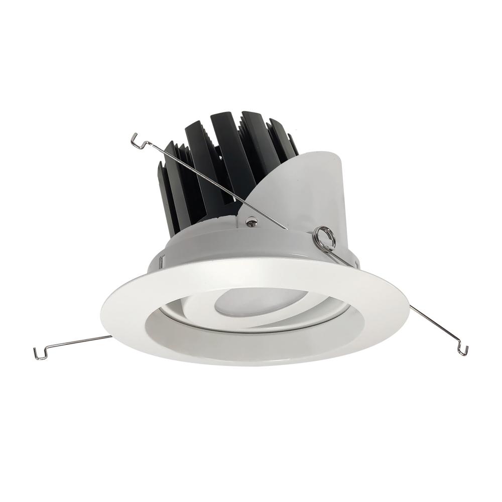 5" Marquise III Adjustable Regressed Gimbal Reflector, 2500lm, 3000K, Flood Optic, White