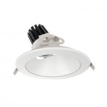 Nora NC3-89L335NMPW - 8" Sapphire III Round Adjustable Reflector, 2500lm, 3500K, Narrow Flood Optic, Matte Powder