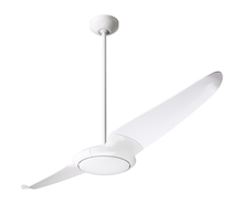 Modern Fan Co. IC2-GW-56-WH-NL-WC - IC/Air (2 Blade ) Fan; Gloss White Finish; 56" White Blades; No Light; Wall Control