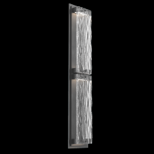 Hammerton ODB0090-02-AG-TT-L2 - Tabulo Outdoor Sconce (L)-Argento Grey-Tidal Cast Glass