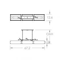 Hammerton PLB0032-0D-BS-FG-001-L3 - Ironwood Linear - 67-Inch (LED)