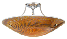 Stone Lighting CL502MOSNMB6 - Ceiling Neptune Grande Mocha Satin Nickel E26 Incandescent 3x60W