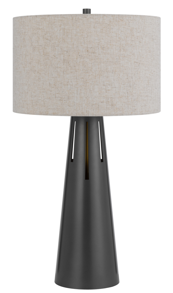 100W 3 Way Hayti Metal Table Lamp with 2W LED Night Light