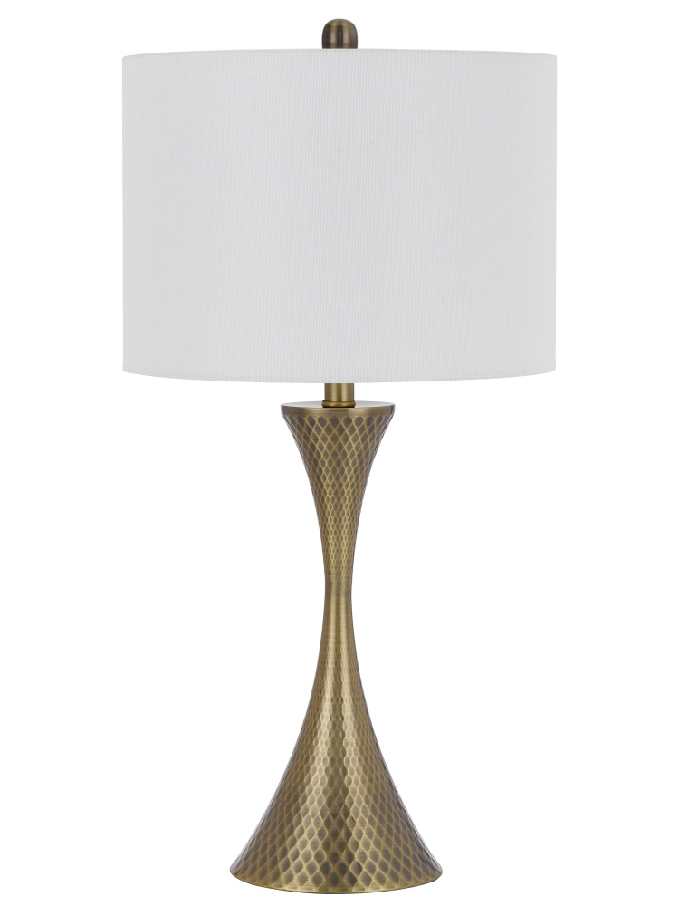 27.5 In. Height Antique Brass Metal Table Lamp