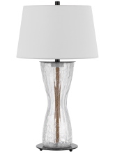 CAL Lighting BO-3220TB - 30.5 In. Height Clear Crackle Glass Table Lamp