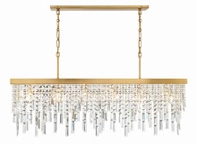 Crystorama WIN-217-GA-CL-MWP - Winfield 6 Light Antique Gold Chandelier