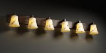 Justice Design Group FAL-8926-12-MBLK - Modular 6-Light Bath Bar