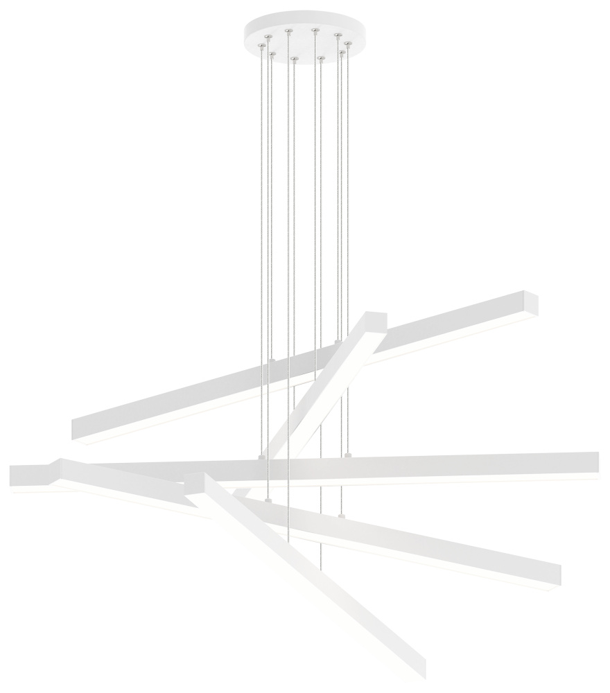 Presley Matte White Chandelier