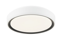 Matteo Lighting M10601WHBK - Alamus Aged Gold Brass + White Ceiling Mount