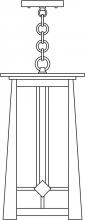 Arroyo Craftsman ABH-9F-RC - 9" Aberdeen pendant
