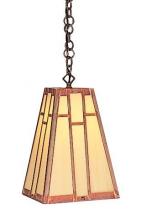 Arroyo Craftsman AH-8WO-BK - 8" asheville hanging pendant