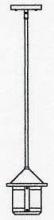 Arroyo Craftsman BSH-6SAM-RC - 6" berkeley short body stem hung pendant