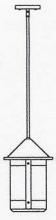 Arroyo Craftsman BSH-8CR-MB - 8" berkeley stem hung pendant