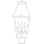Arroyo Craftsman CRP-10CS-VP - 10" croydon post mount