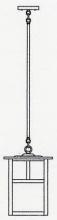 Arroyo Craftsman MSH-10TTN-MB - 10" mission stem hung pendant with t-bar overlay