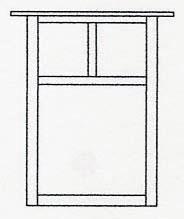 Arroyo Craftsman MW-15TM-BK - 15" mission flush wall mount with T-bar overlay