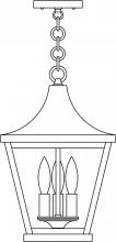 Arroyo Craftsman NAH-10RM-BK - 10" Nantes pendant