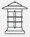 Arroyo Craftsman NC-9GW-RB - 9" newport column mount