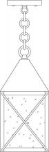 Arroyo Craftsman NOH-6M-AB - 6" nottingham pendant