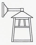 Arroyo Craftsman RB-10WCR-RB - 10" raymond wall mount-wet rated