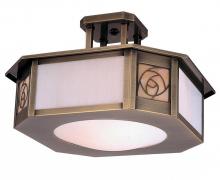 Arroyo Craftsman SCCM-15CS-MB - 15" saint clair inverted semi-flush ceiling mount