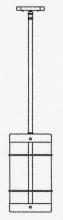 Arroyo Craftsman VSH-11NRAM-MB - 11" valencia stem mount pendant - no roof