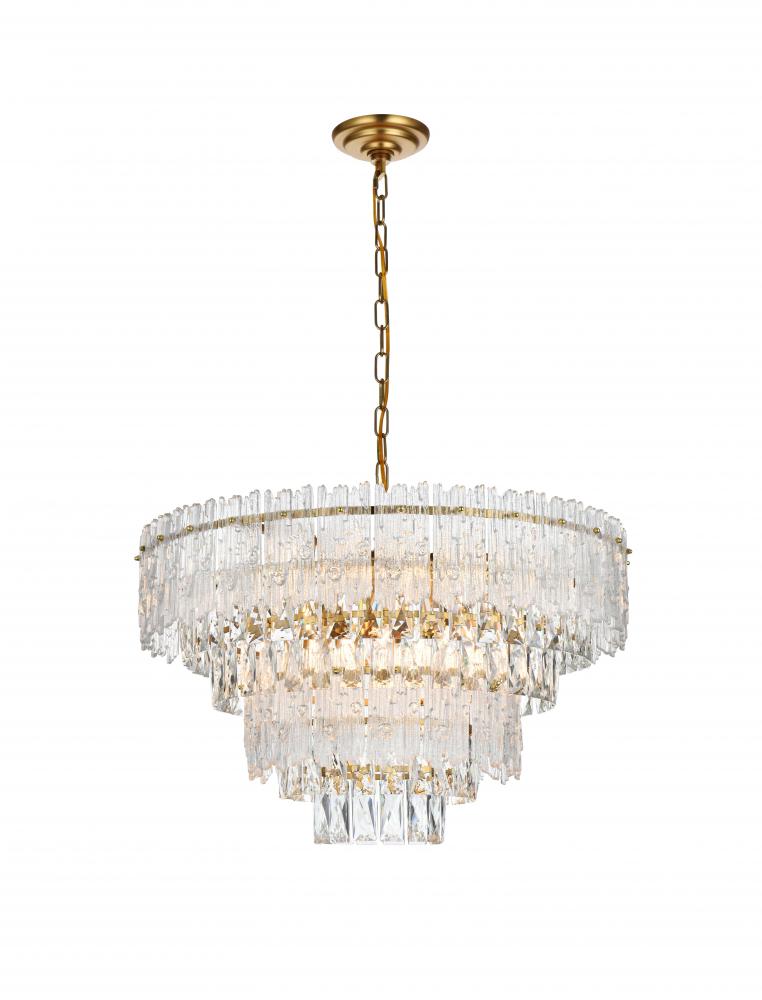 Emilia Hang D25"H15" E12 L8 Satin Gold