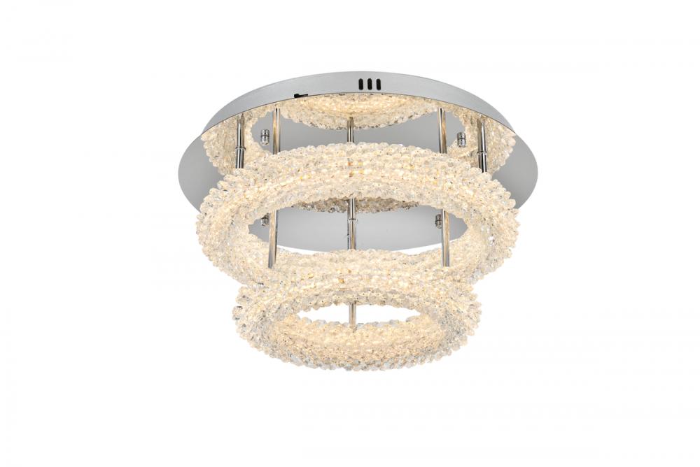 Bowen Flush Mount D18' 'H10'' LED 36W DIM 3CCT  Chrome