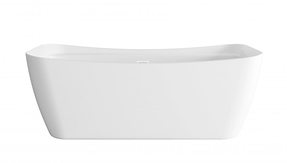 Bathtub 66.9x30.7x25.6 GW with WHT drain kit