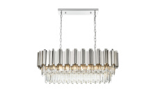 Elegant 3401G36C - Pendant L36.5"W14"H14"L9 Chrome