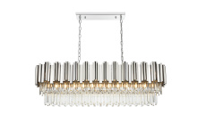 Elegant 3401G47C - Pendant L47"W14"H14"L12 Chrome