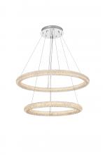 Elegant 3800G36C - Bowen Hang D35.5"+D27.5"H12"LED 80W L2 Chrome